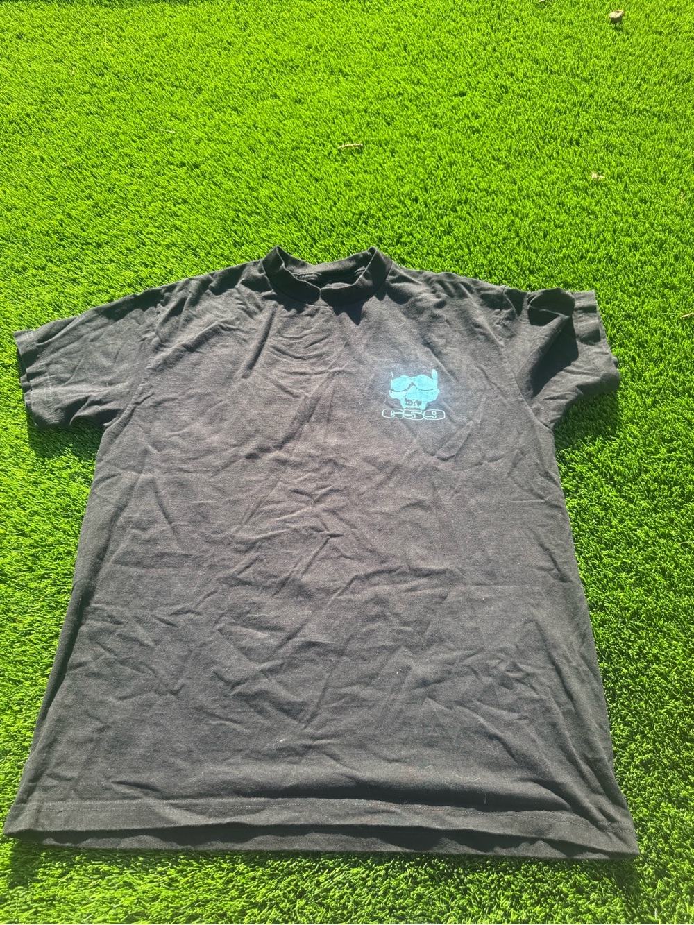 G59 Records $uicideboy$ blue skull black tshirt size large